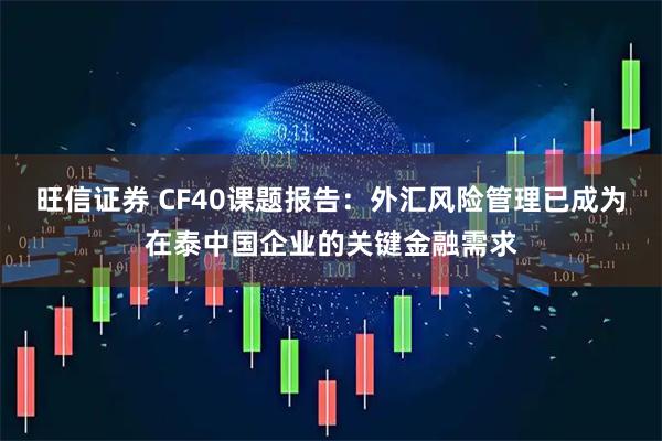 旺信证券 CF40课题报告：外汇风险管理已成为在泰中国企业的关键金融需求